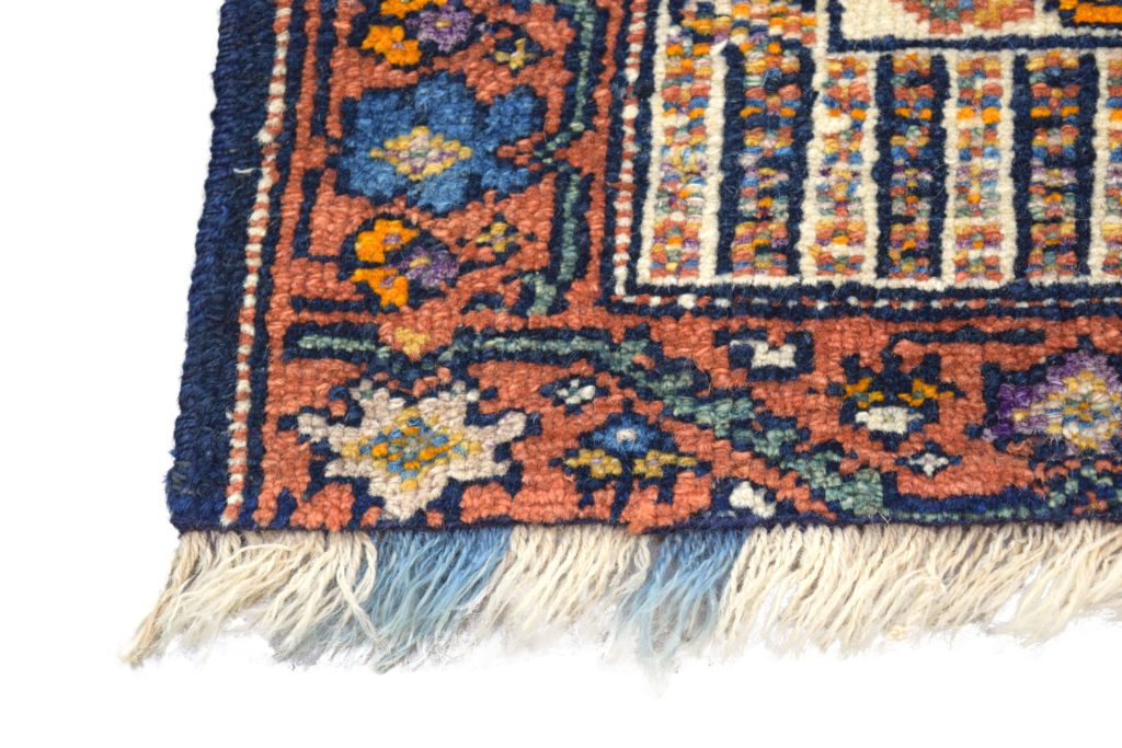 Karim Khan Zand Carpet bottom fringe detail photo