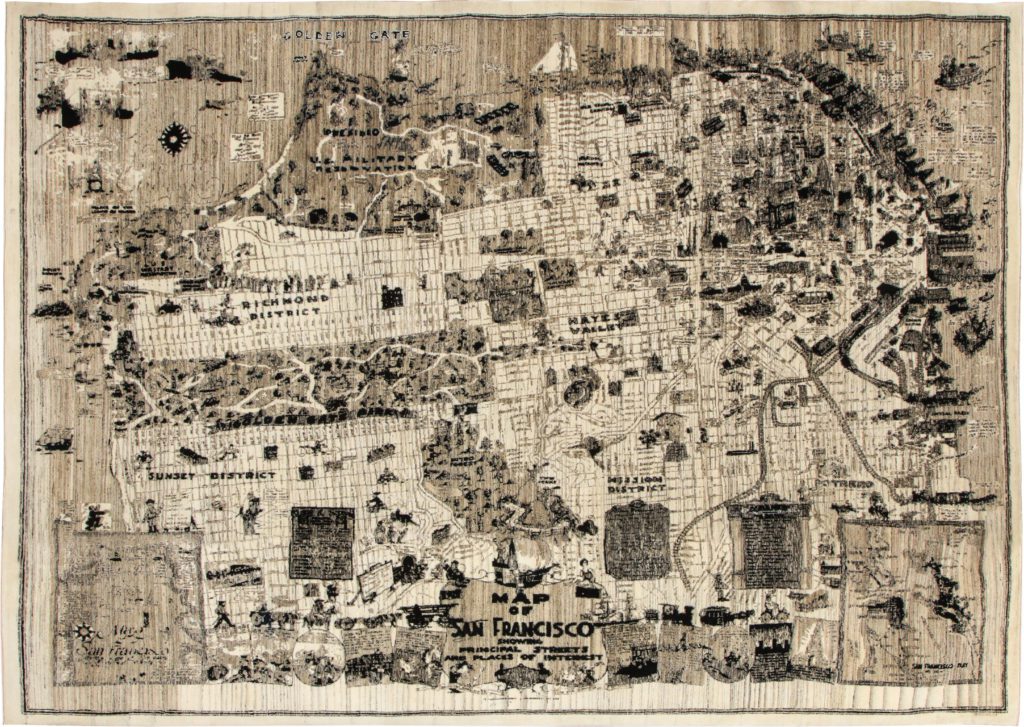 Orley Shabahang - Map Collection - San Fransisco - Hand-knotted wool carpet