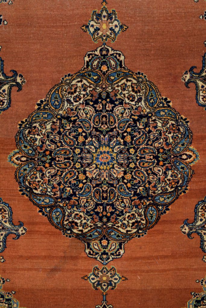 Antique Haji Jalili Carpet center medallion