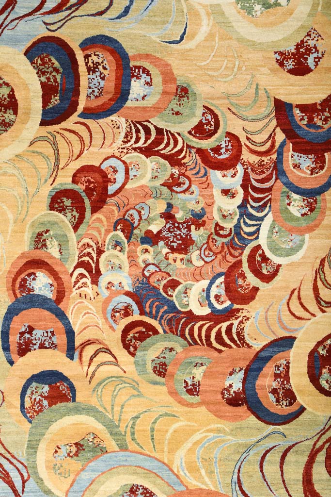 Multicolored Galaxy Kaleidoscope Rug Detail