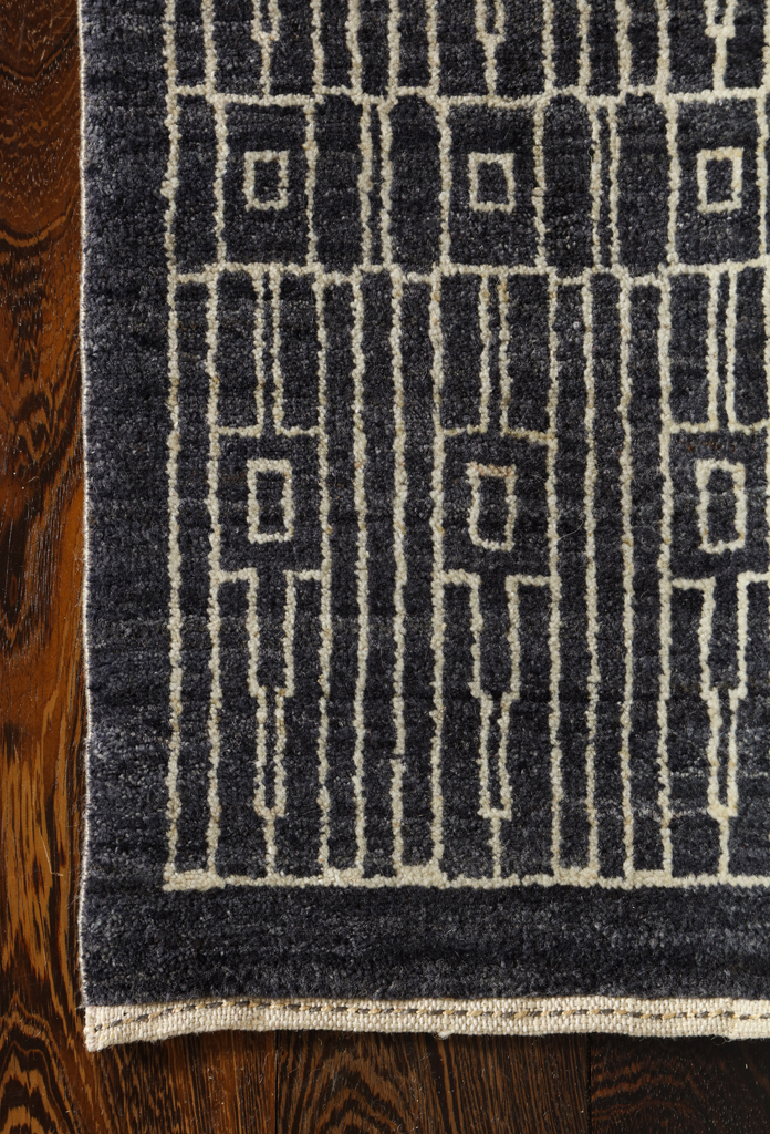 Gray Architectural Excelsior Rug Corner