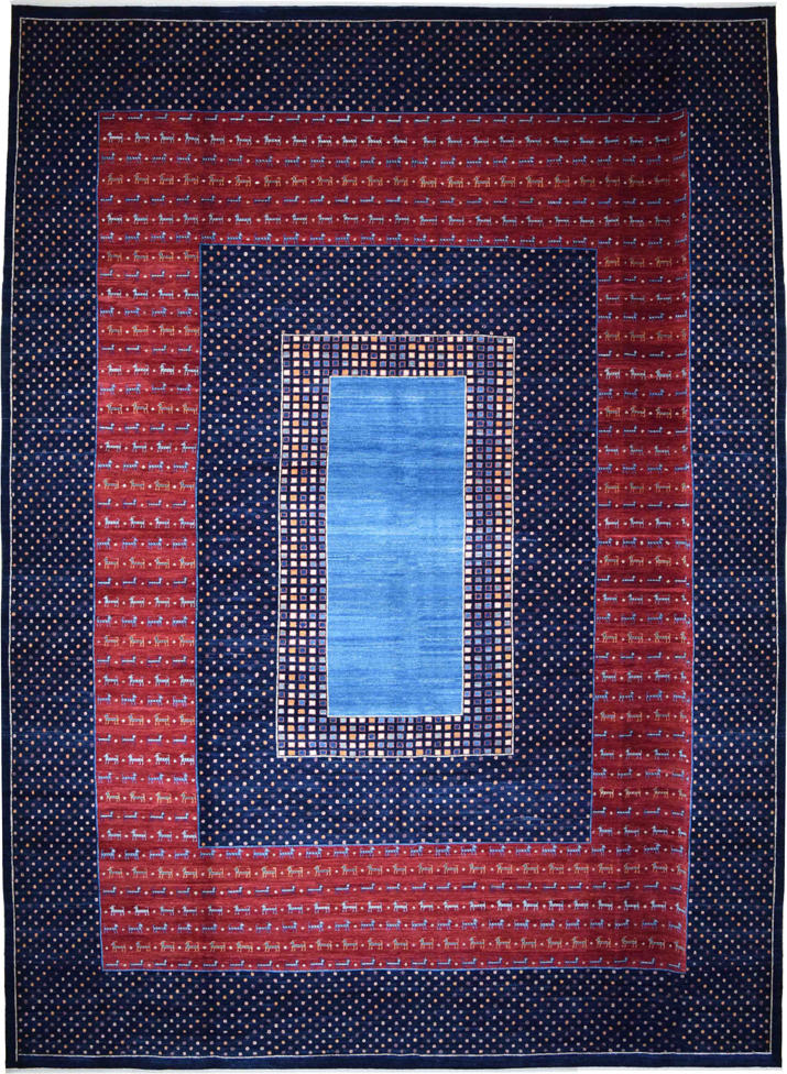 Red and Blue Geometric Ghashghai overall photo