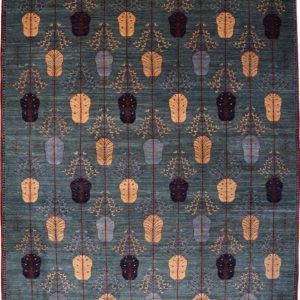 Transitional Blue Ghashghai carpet Overall Photo