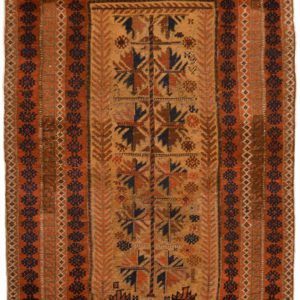 Vintage Antique Persian Balouchi Carpet overall photo