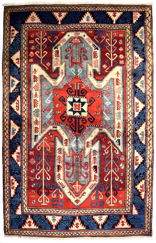 Ant. Kazak carpet overall photo