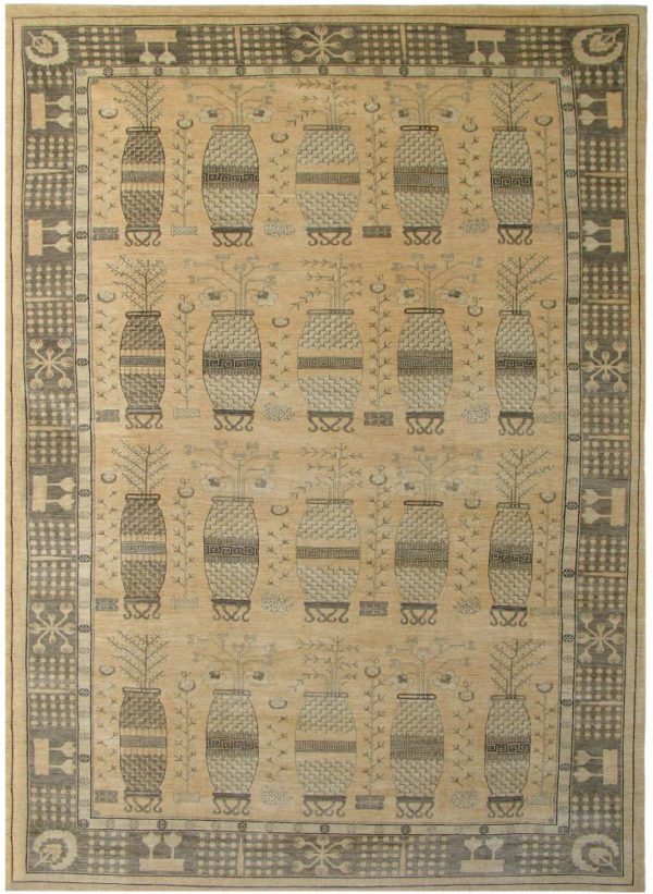 Tribal Persian Khotan Carpet face photo