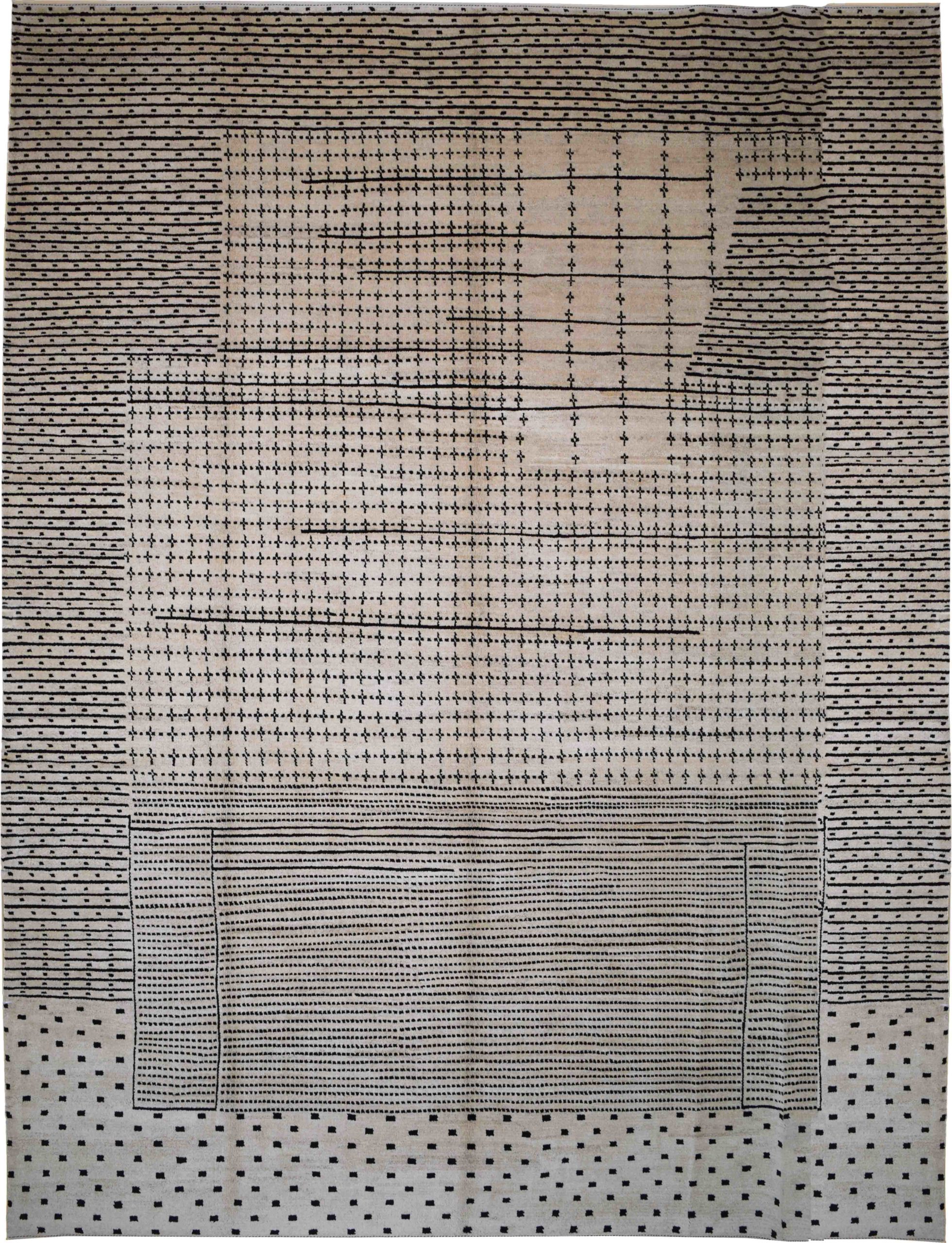 Black and White Persepolis Carpet