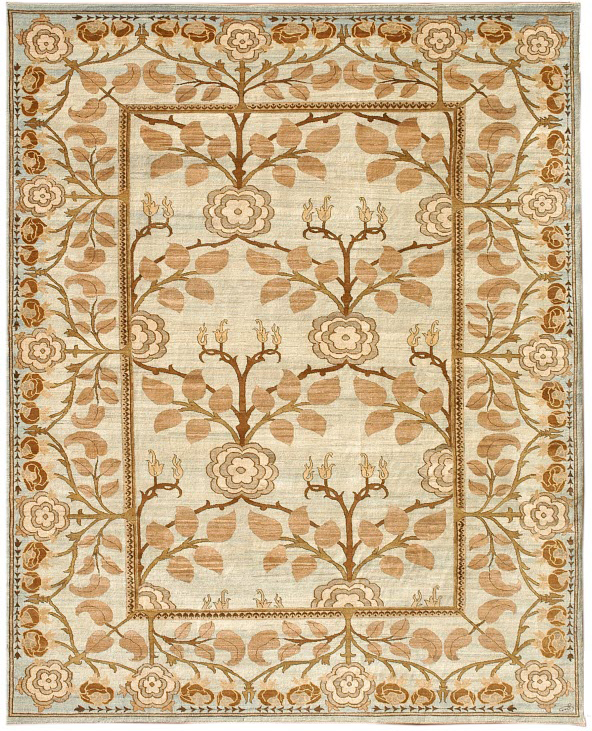 Begonias Light Blue and Neutrals Orley Shabahang