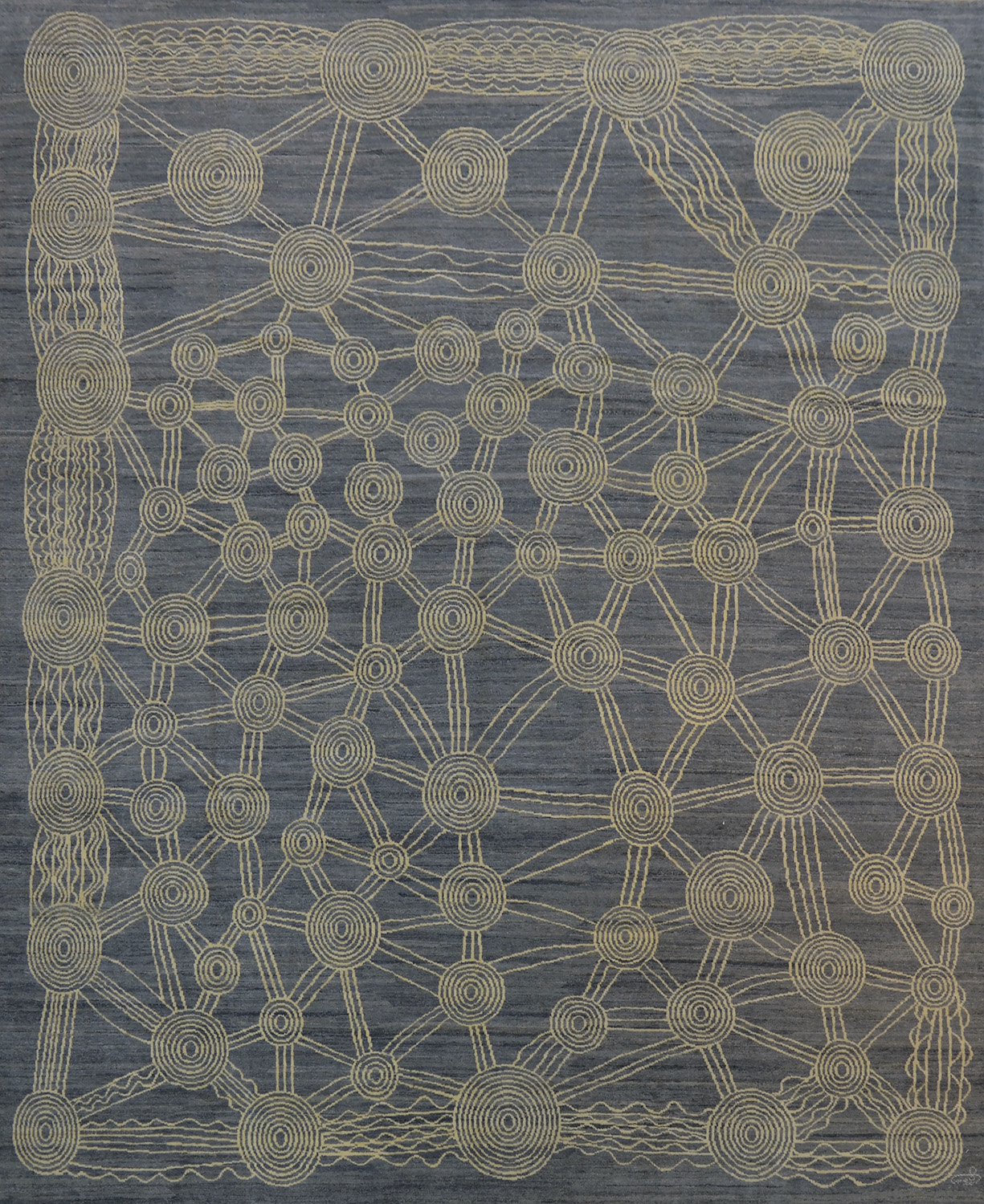 Canberra gray and gold carpet overall photo