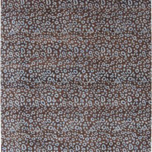 Contemporary Wool carpet with Mahi fish pattern 9 x 12 overall photo