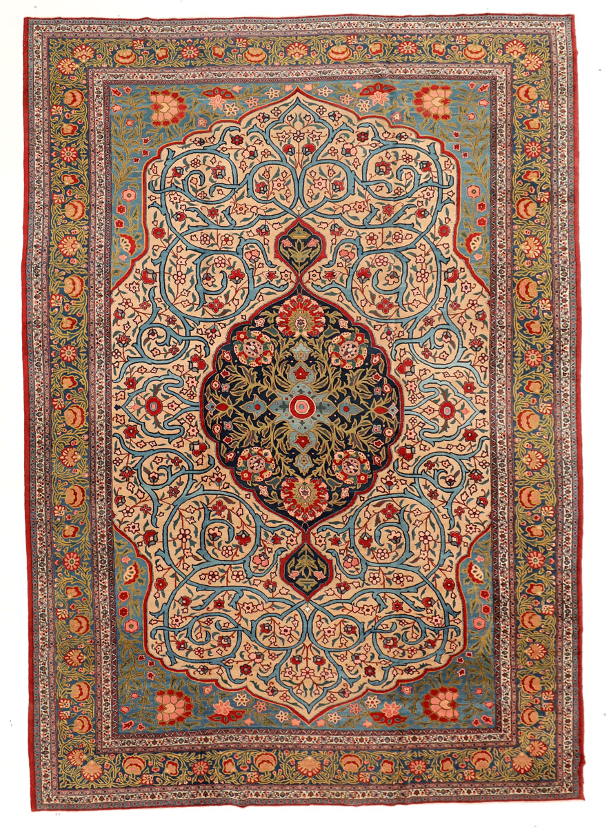 Antique Persian Khoy Carpet overall photo