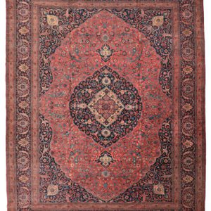 Antique Persian Tabriz carpet overall photo