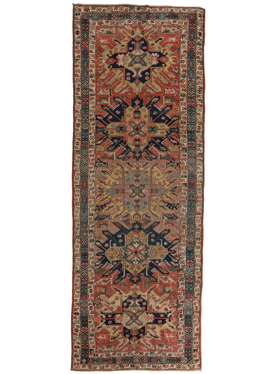 Antique Kazak runner overall photo