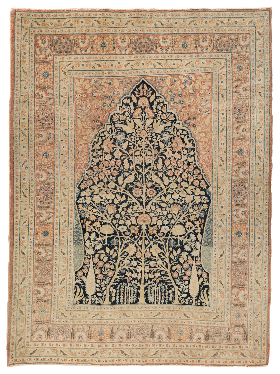 Antique Haji Jalili with Mihrab Tabriz design overall photo