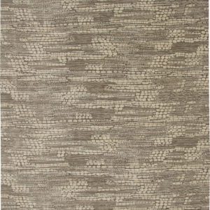 Gray Cream Architectural Wool Rug