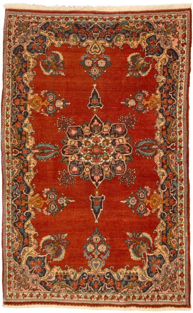 Semi-Antique Persian Bidjar Carpet Overall Photo