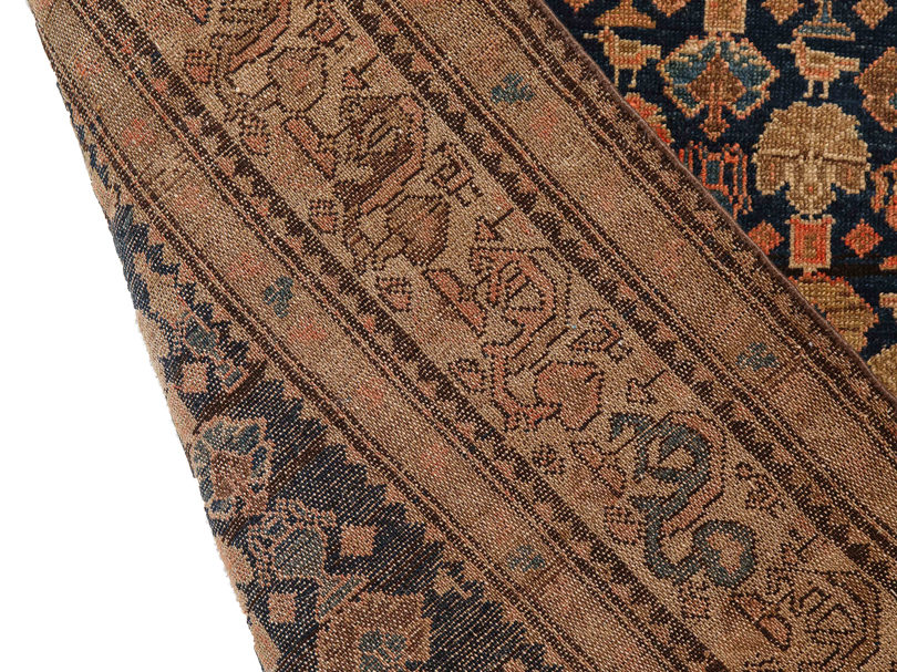 Antique Malayer Carpet backside photo