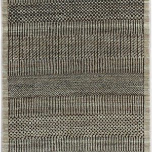 Gray on Black Runner Carpet 2'6" x 14'