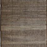 Rain No.1 Brown and Cream 8x10 wool Rug overall photo