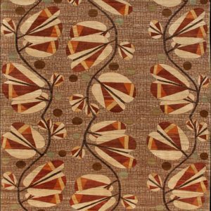 Tulips Art Deco Carpet - 12x18