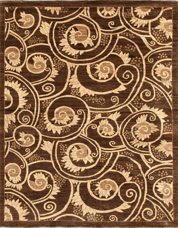 Nautilus - Curvular Art Deco Carpet - overall photo - 8'x10'