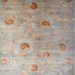 Nautilus - Curvular Art Deco Carpet - overall photo - 6x9