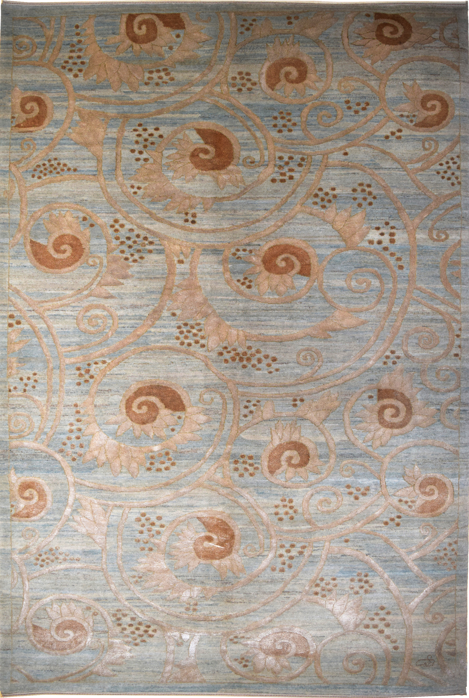 Nautilus - Curvular Art Deco Carpet - overall photo - 6x9