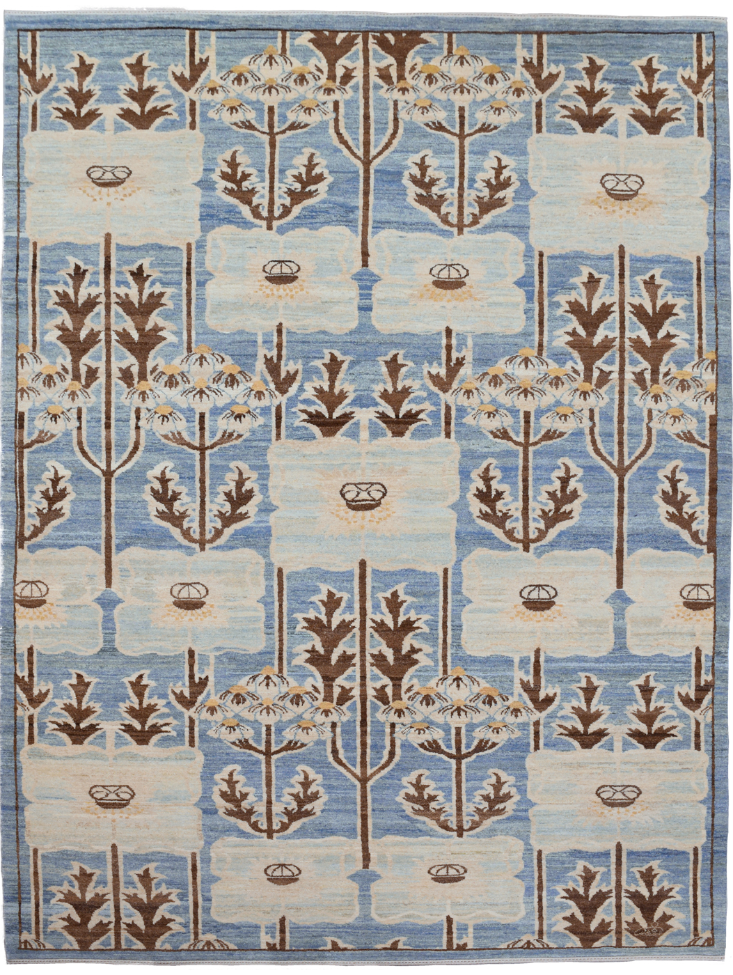 Magnolia---F319-4888--Face-S Magnolia - 6'x9' - Art Deco Wool Carpet Overall Photo