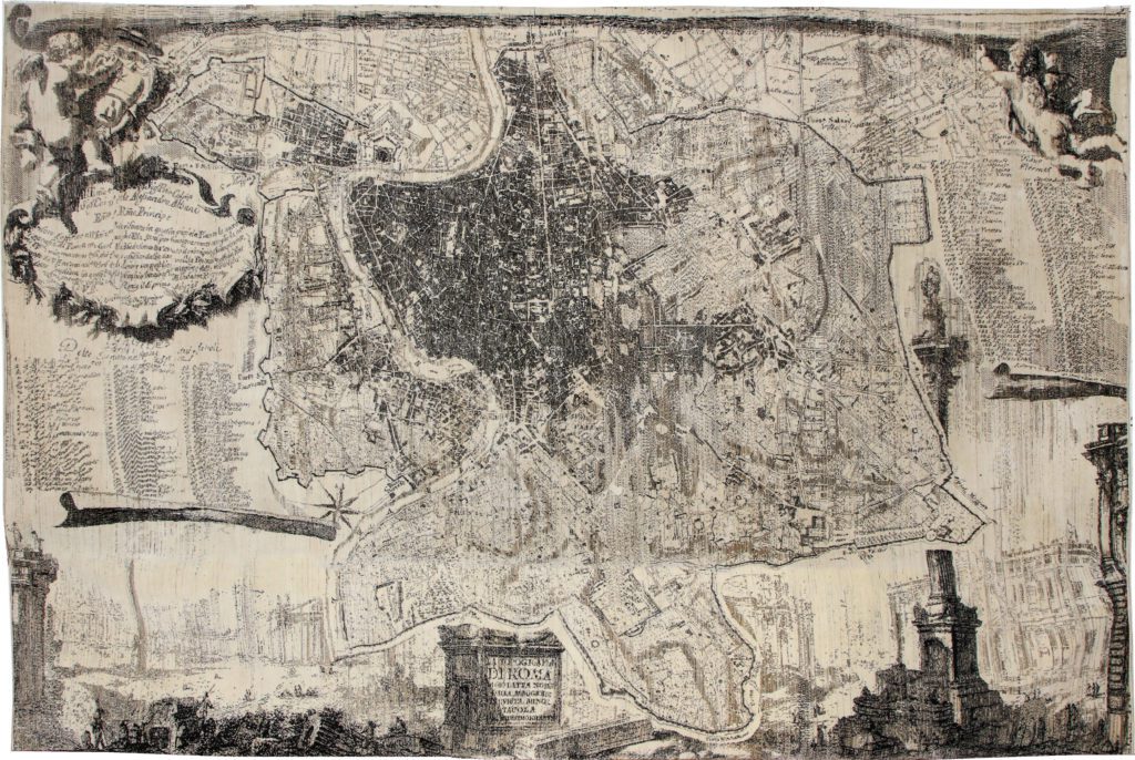 Orley Shabahang - Map Collection - Rome - Hand-knotted wool carpet