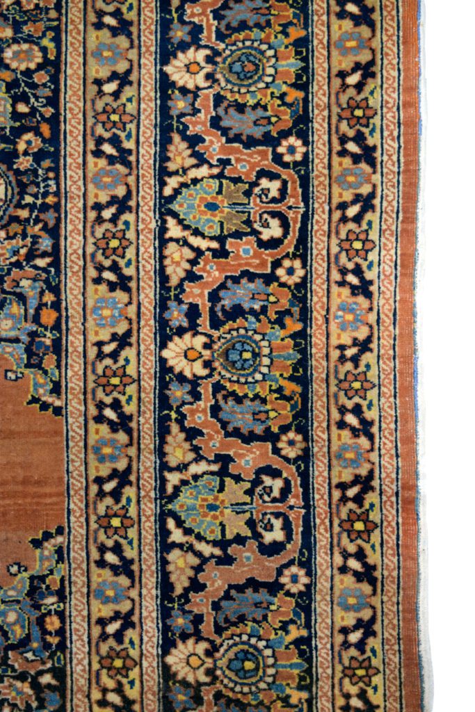 Antique Haji Jalili Carpet side border photo