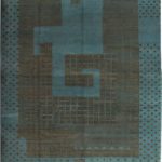 Labyrinth - F1048 - Art Deco & Architectural Modern Carpet - 7.11x10.5 - Overall Photo