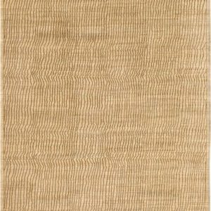 F402-3314 - A07J9034 – Sound Waves - 9x12 - Cream and light brown Architectural Persian Carpet overall photo