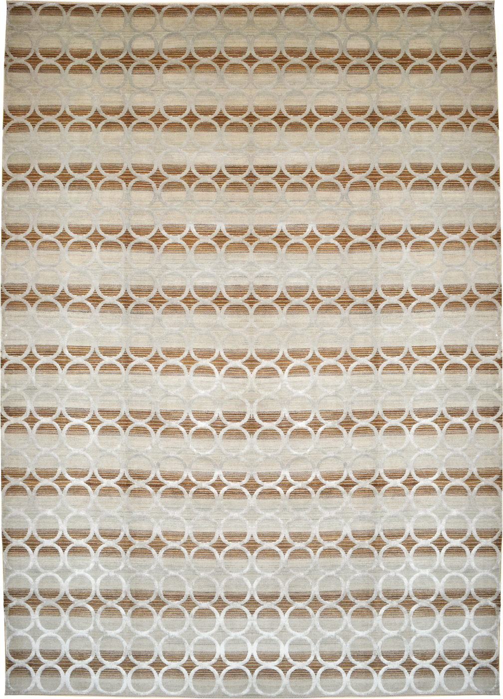 Circles –Contemporary Art Deco Carpet with All over circular design – 10’2” x 14’ – overall photo