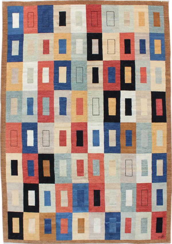 Portal – Contemporary & Colorful Architectural Carpet – overall photo - 6'x9'