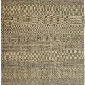 Rain No.3 – Neutral Cream, Taupe, and Brown Contemporary Carpet – Hand-knotted Wool - overall photo
