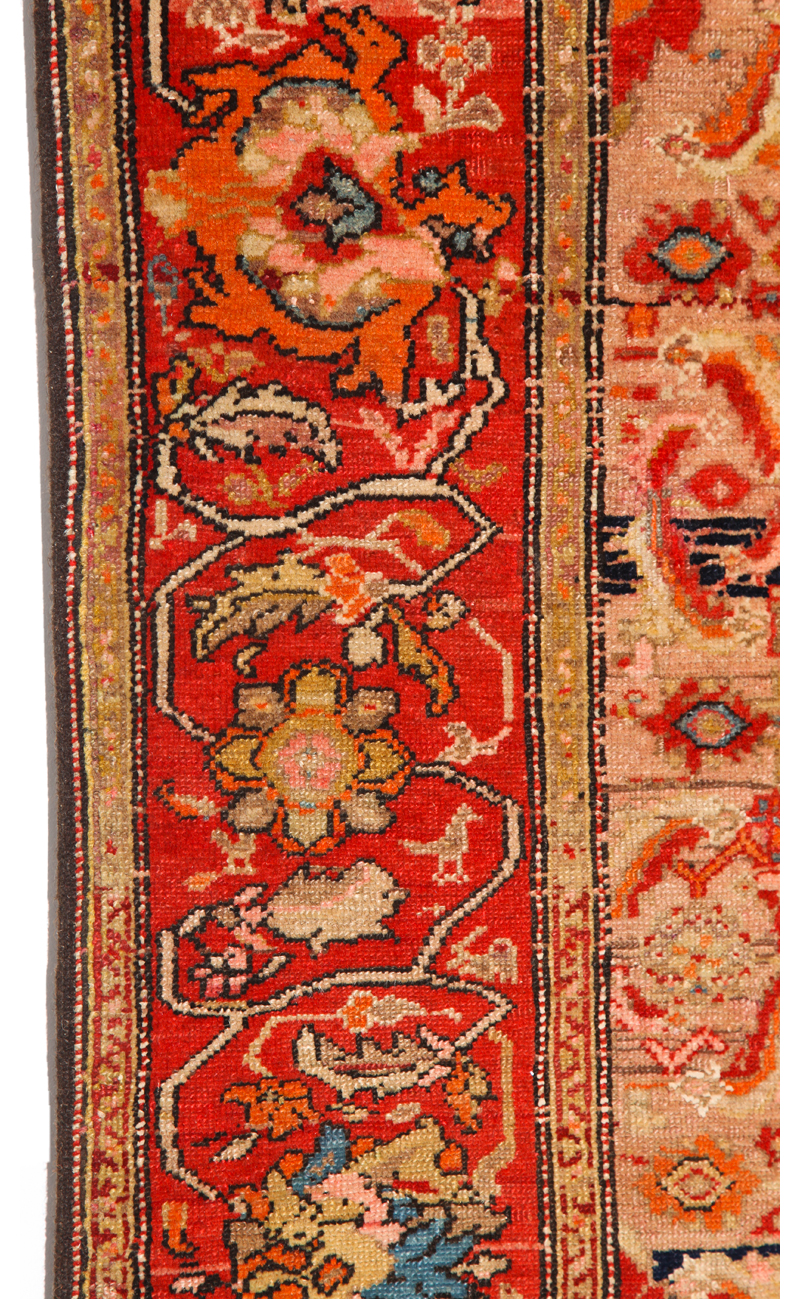 Antique Farahan Carpet - border detail photo