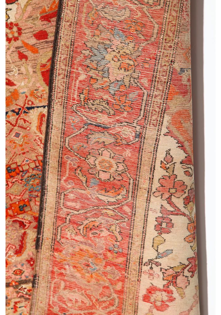 Antique Farahan Carpet - backside detail photo