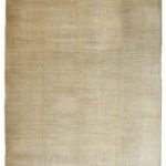 Excelsior – Architectural Persian Carpet from Orley Shabahang – 10x14 - Gray Silk on Cream - Overall Photo
