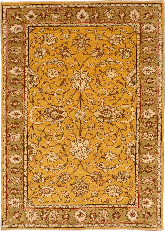 Gold & Cream Isfahan carpet - 6’2”x8’8” – From the Orley Shabahang Formal Collection