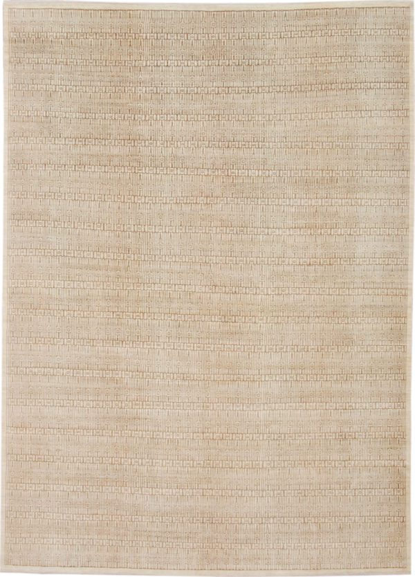 Excelsior – Architectural Persian Carpet from Orley Shabahang – 10x14 - Light Brown on Cream - Overall Carpet photo