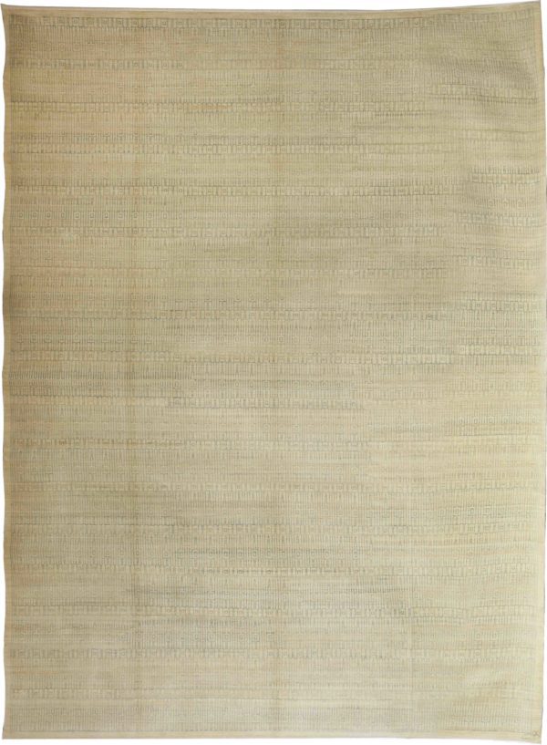 Excelsior – Architectural Persian Carpet from Orley Shabahang – 9x12 - Light Blue on Cream - Overall carpet photo