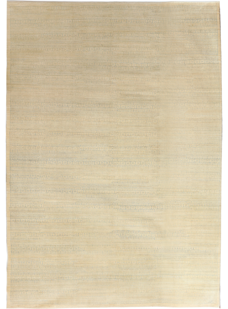 Excelsior – Architectural Persian Carpet from Orley Shabahang – 10x14 - Light Blue on Cream - overall carpet photo