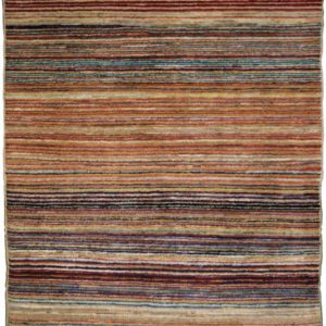 Contemporary Colorful Linnear carpet - overall photo