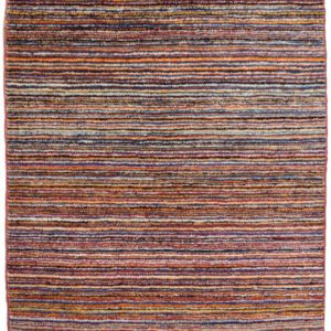 Contemporary Colorful Linnear carpet - Overall Carpet Detail Photo