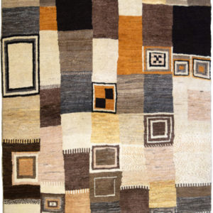 Traditional & Neutral Persian Gabbeh Luri Carpet - overall carpet photo