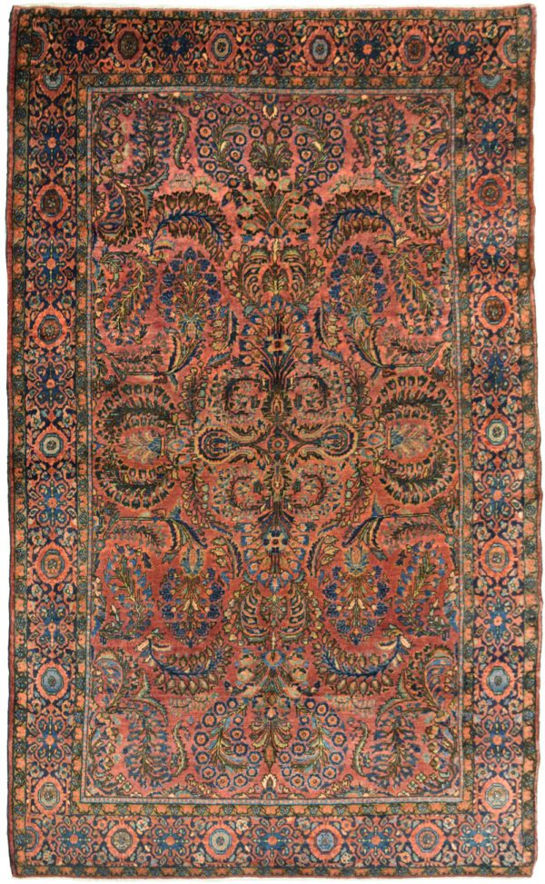 Antique Sarouk Carpet Overall Photo