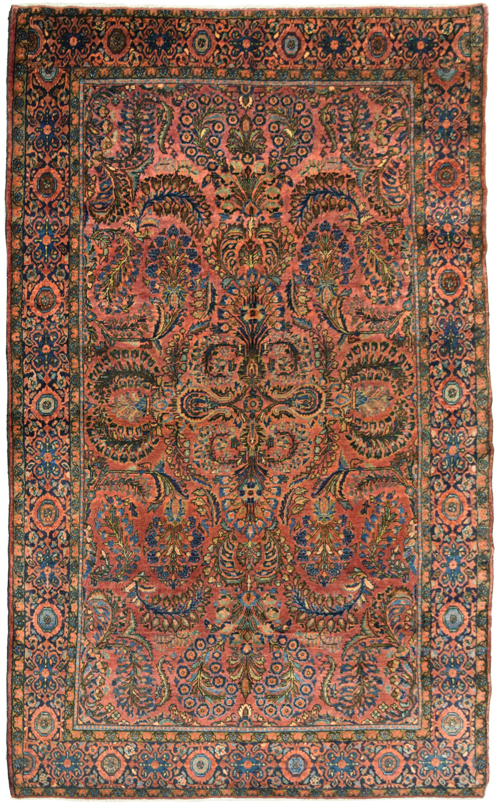 Ant.-Sarouk---A01J4929-Face-S Antique Sarouk Carpet Overall Photo