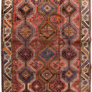 Multi Medallion Persian Ghashghai Carpet overall photo
