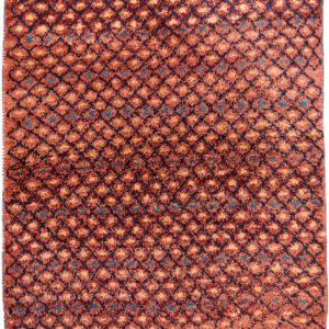 Robust Red All Over Persian Gabbeh Carpet overall photo