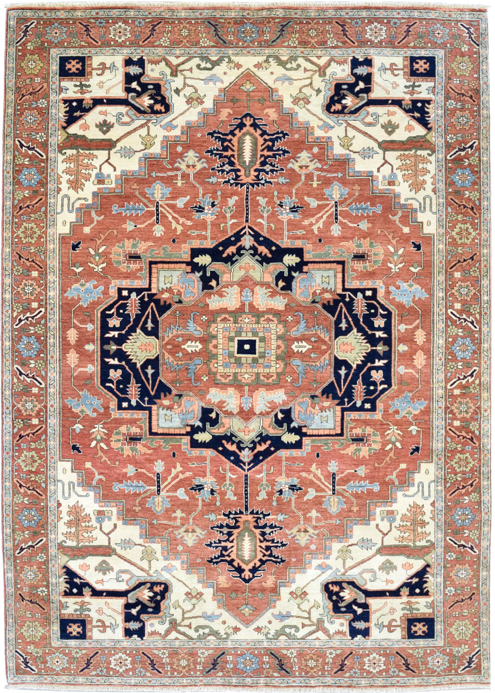 Jr-10 RD-RD - A17K4767 - 5'11x8'9 - a Modern Hand-knotted Heriz Serapi Carpet Overall Photo